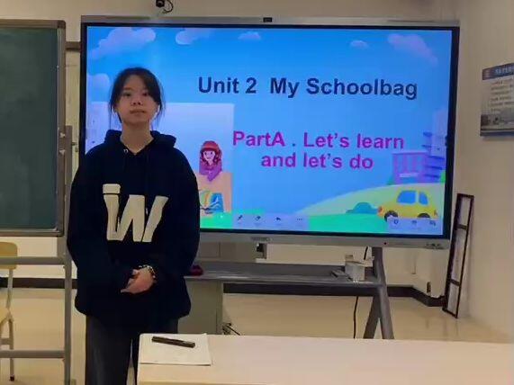 小学英语PEP版四年级下册unit 2 My schoolbag A let&#x27;s learn and do