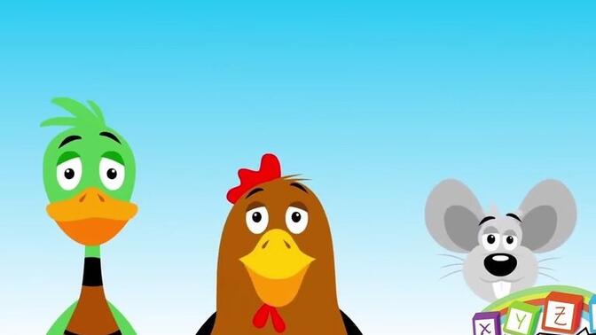 【1A】English Song: The animals on the farm  (Learn animal sounds)