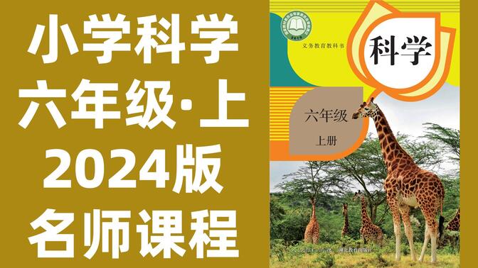 【30集全】小学科学六年级上册：2024最新版名师课程（附习题和课后作业）