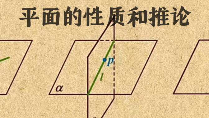 高中数学｜【第三章 立体几何】11 平面的性质和推论