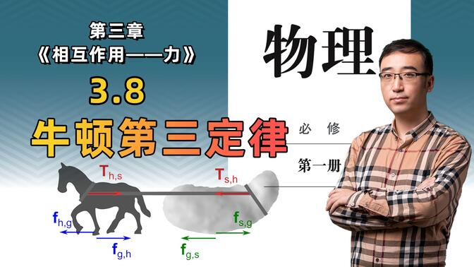 高中物理必修（一）3.8 牛顿第三定律