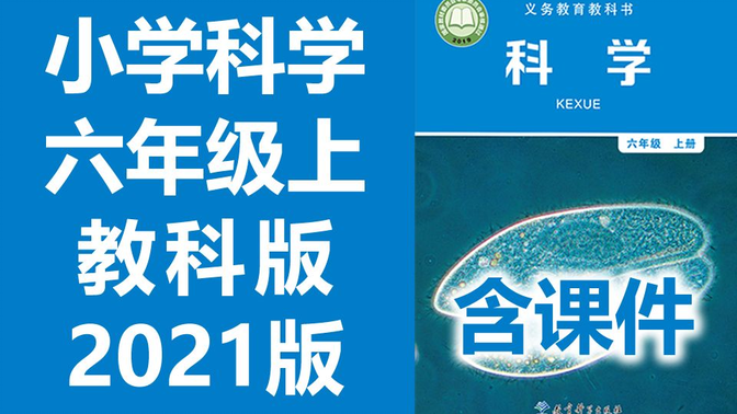 小学科学六年级科学上册 教科版 2021最新版 教育科学出版社 小学科学6年级科学上册六年级上册科学新版 2020新改版 含课件