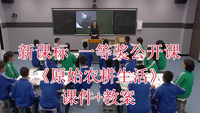 《原始农耕生活》七年级历史上册【新课标】全国比赛一等奖优质课公开课（有对应课件教案）