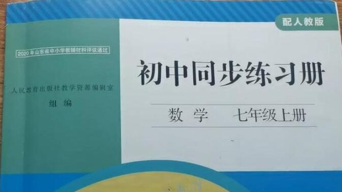 人教版 七年级上册数学初中同步练习册讲解