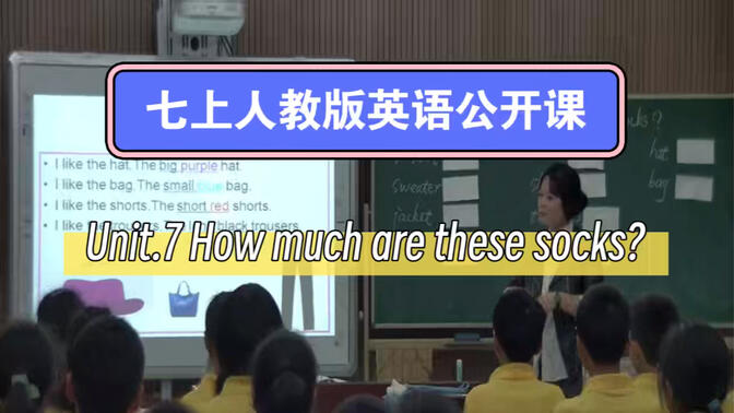 七上人教版英语公开课Unit.7《How much are these socks 》课件+实录+教案